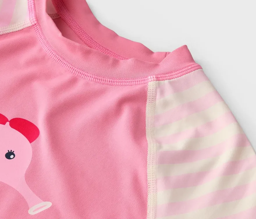 Kinder-Shirt mit UV-Schutzfaktor 50+, Seepferdchen