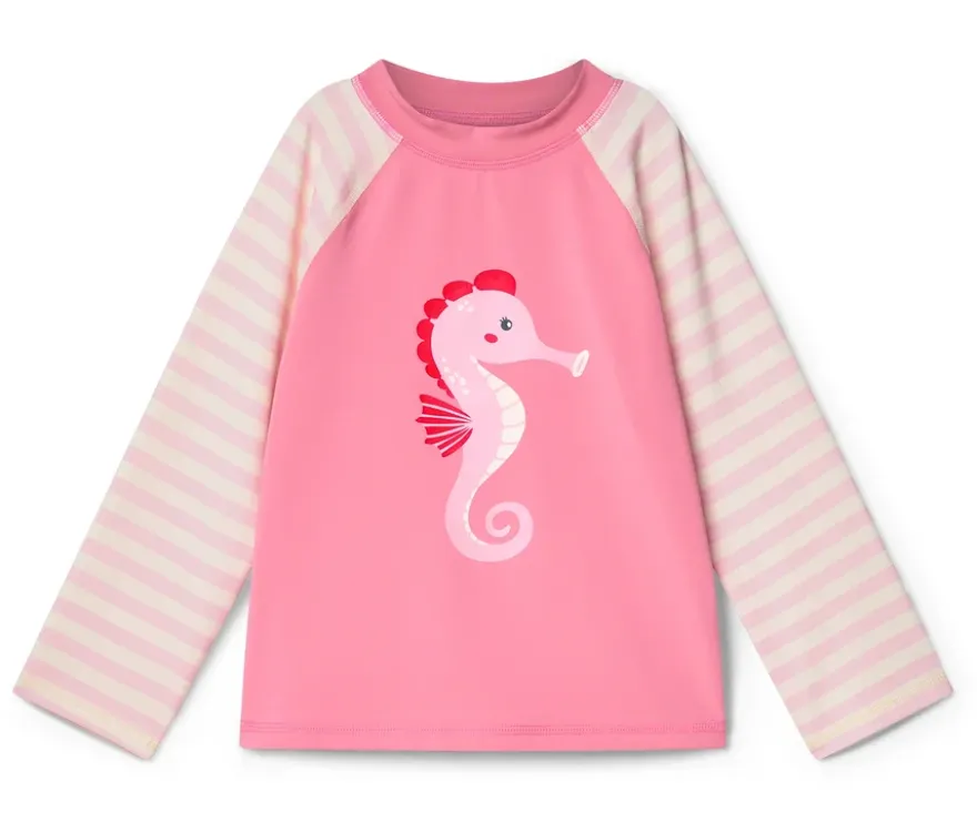 Kinder-Shirt mit UV-Schutzfaktor 50+, Seepferdchen