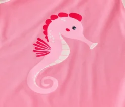 Kinder-Shirt mit UV-Schutzfaktor 50+, Seepferdchen