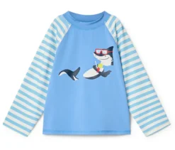 Kinder-Shirt mit UV-Schutzfaktor 50+, Hai