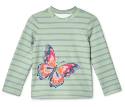 Kinder-Shirt mit UV-Schutzfaktor 50+, Schmetterling