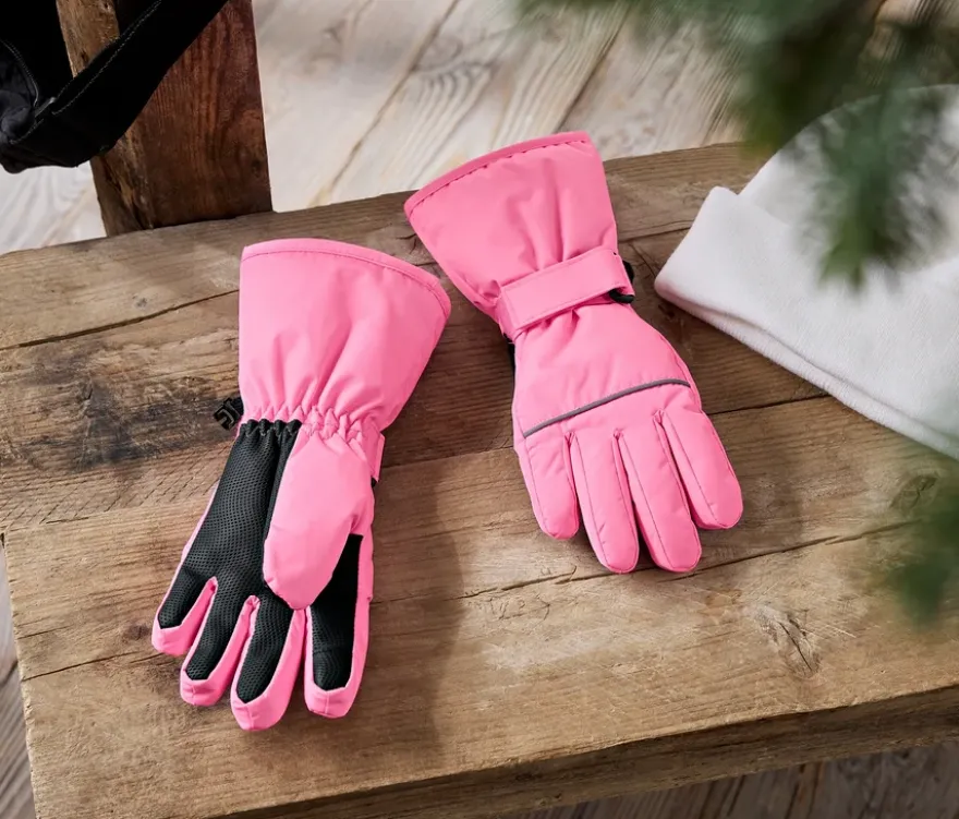 Kinder-Ski-und-Winterhandschuhe, rosa