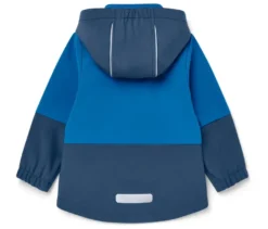 Kinder-Softshelljacke mit Farbwechsel bei Regen