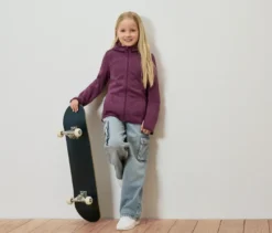 Kinder-Strickfleecejacke