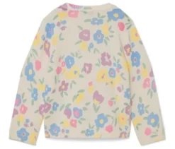 Kinder-Strickjacke, Blumen