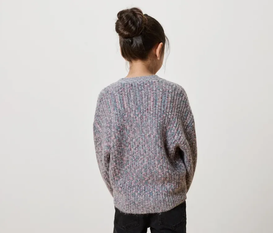 Kinder-Strickjacke mit Wolle