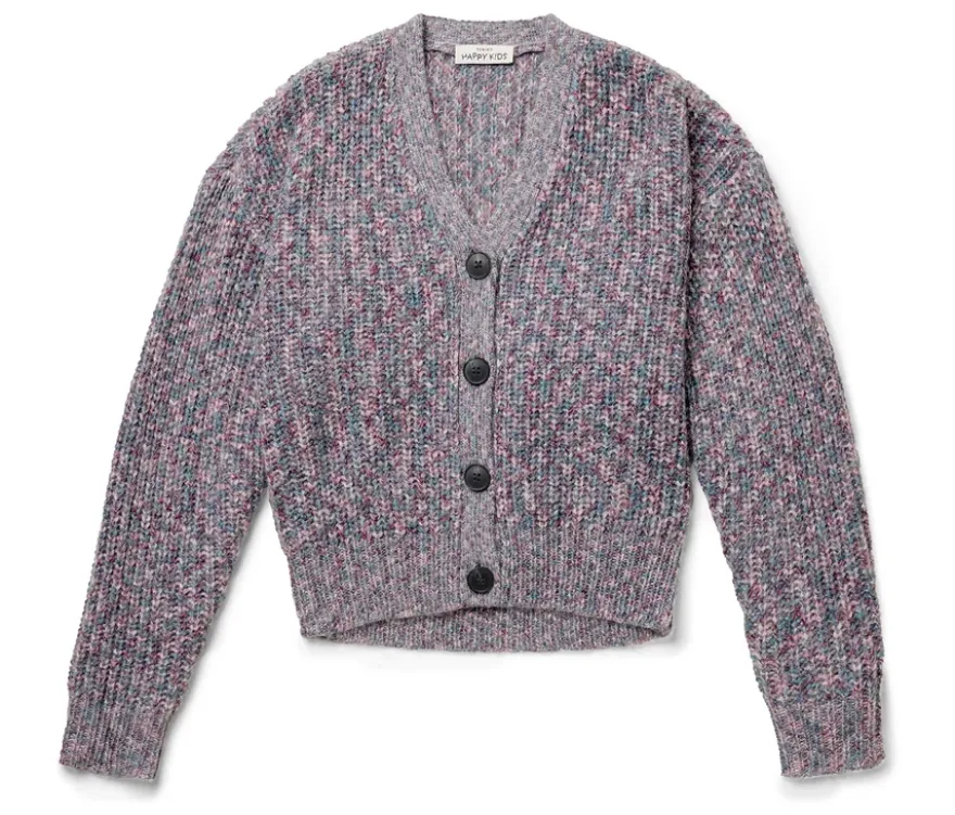 Kinder-Strickjacke mit Wolle