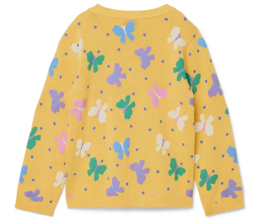 Kinder-Strickjacke, Schmetterlinge