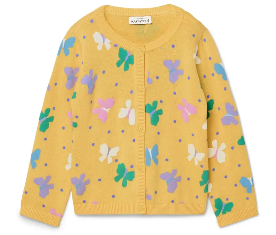 Kinder-Strickjacke, Schmetterlinge
