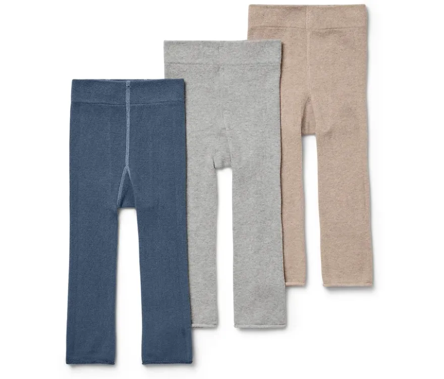 3 Kinder-Strickleggings