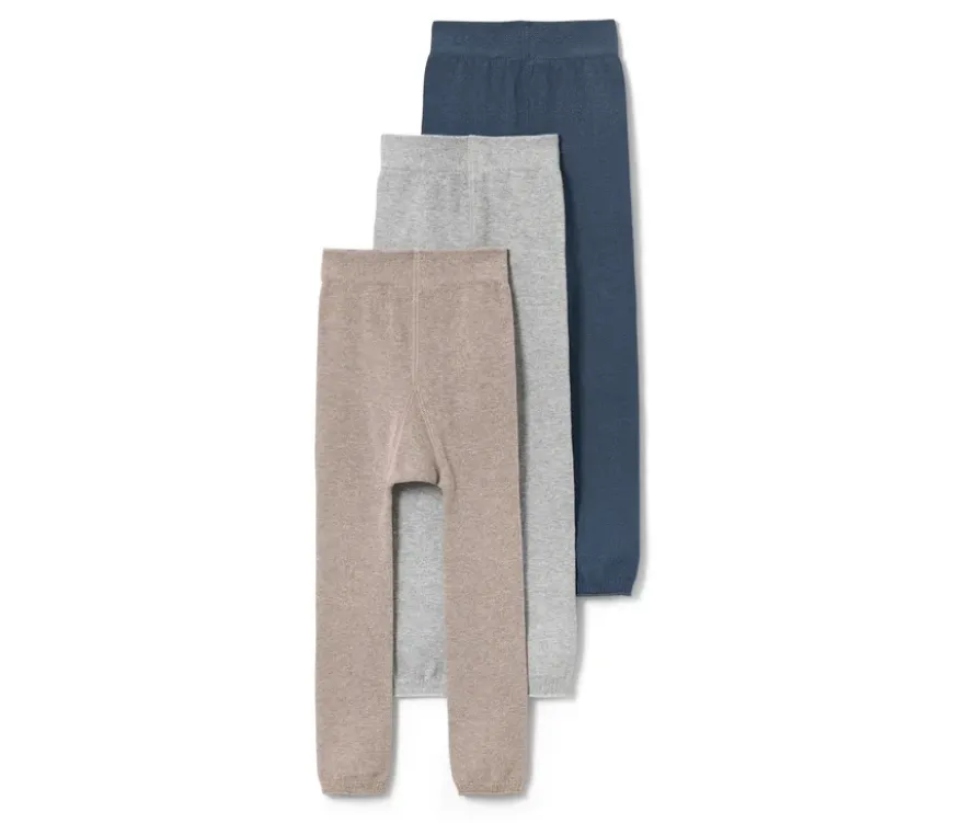 3 Kinder-Strickleggings