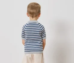 Kinder-Strick-Poloshirt
