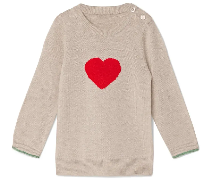 Kinder-Strickpullover mit Wolle