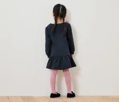 Kinder-Sweat-Kleid mit Schleife