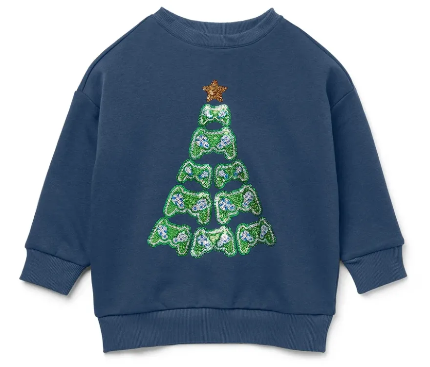 Kinder-Sweatshirt, dunkelblau
