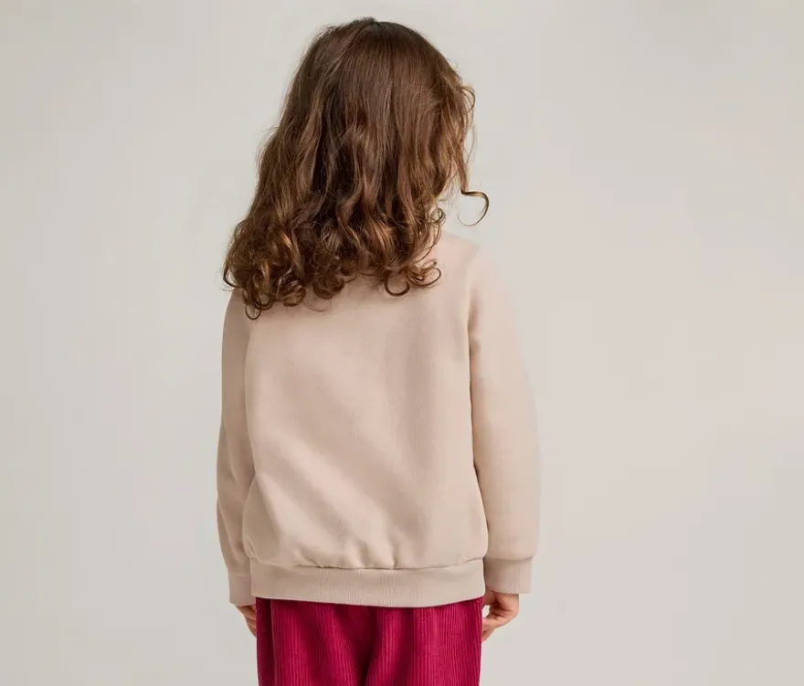 Kinder-Sweatshirt mit angerauter Innenseite, Blumen