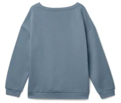 Kinder-Sweatshirt mit angerauter Innenseite, mittelblau