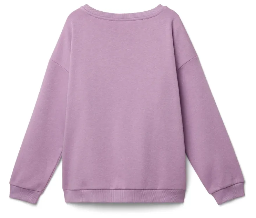 Kinder-Sweatshirt mit angerauter Innenseite, lavendel