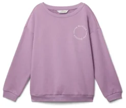 Kinder-Sweatshirt mit angerauter Innenseite, lavendel