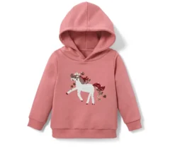 Kinder-Sweatshirt mit Wendepailletten, Einhorn oder Print (Gr. 86/92)