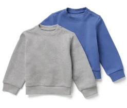 2 Kinder-Sweatshirts mit angerauter Innenseite