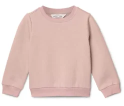 2 Kinder-Sweatshirts mit angerauter Innenseite, rosa