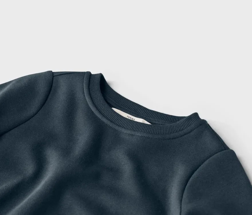 2 Kinder-Sweatshirts mit angerauter Innenseite, blau
