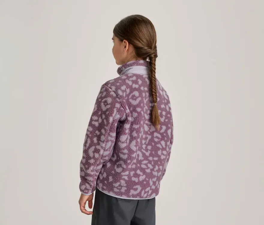 Kinder-Teddyfleecejacke, mauve