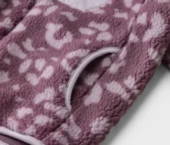 Kinder-Teddyfleecejacke, mauve