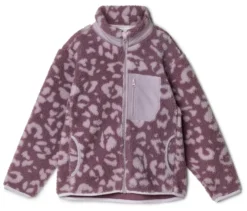 Kinder-Teddyfleecejacke, mauve