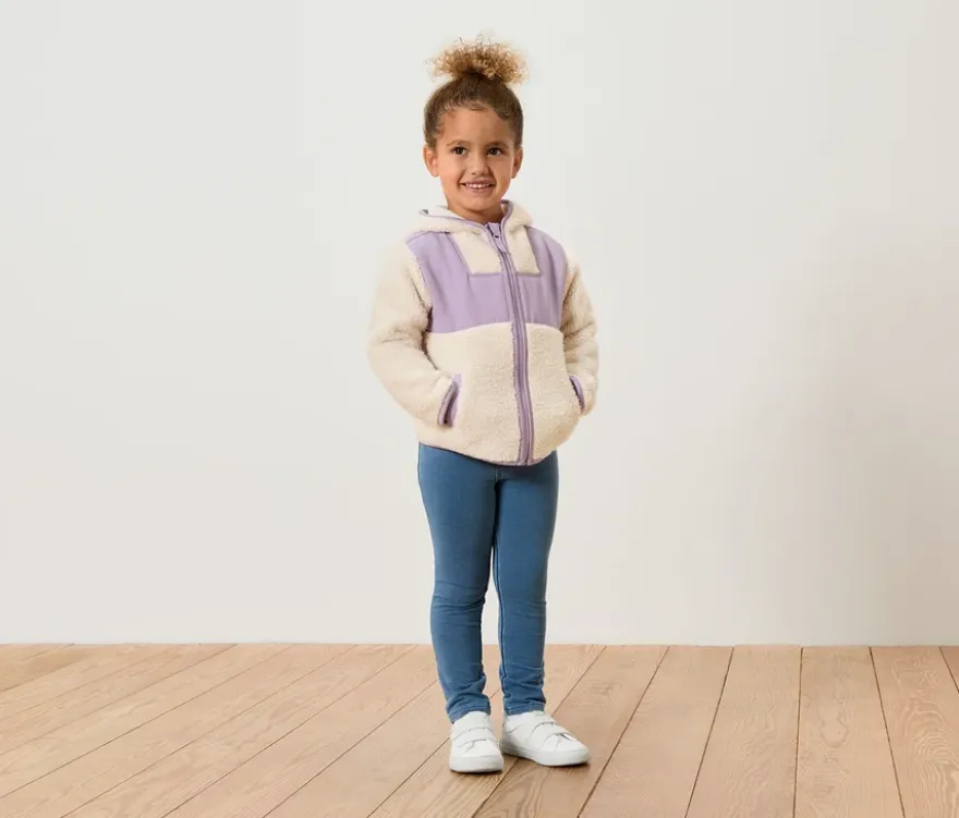Kinder-Teddy-Jacke, lila