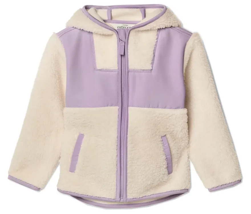 Kinder-Teddy-Jacke, lila
