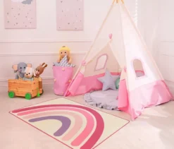 Kinderteppich »Rainbow«, rosa