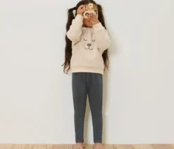Kinder-Thermoleggings, grau