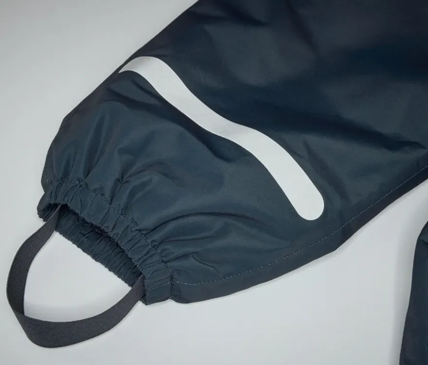 Kinder-Thermo-Regenhose mit Fleecefutter, dunkelblau