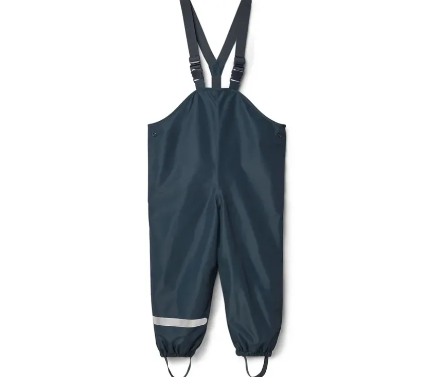 Kinder-Thermo-Regenhose mit Fleecefutter, dunkelblau