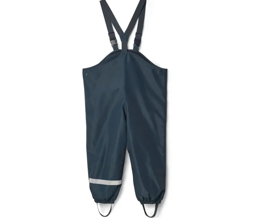 Kinder-Thermo-Regenhose mit Fleecefutter, dunkelblau