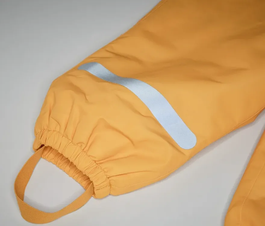 Kinder-Thermo-Regenhose mit Fleecefutter, gelb
