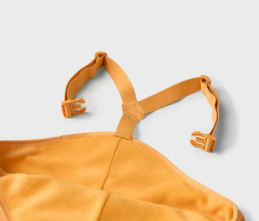 Kinder-Thermo-Regenhose mit Fleecefutter, gelb