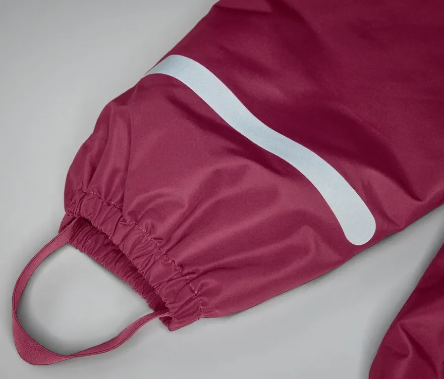 Kinder-Thermo-Regenhose mit Fleecefutter, beere