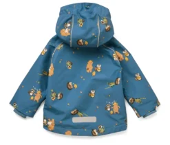 Kinder-Thermo-Regenjacke mit Fleecefutter, Waldtiere