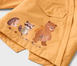 Kinder-Thermo-Regenjacke mit Fleecefutter