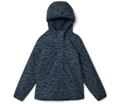 Kinder-Thermo-Regenjacke mit reflektierendem Print