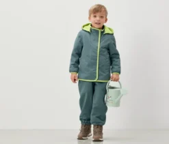 Kinder-Thermo-Regenjacke mit reflektierenden Elementen