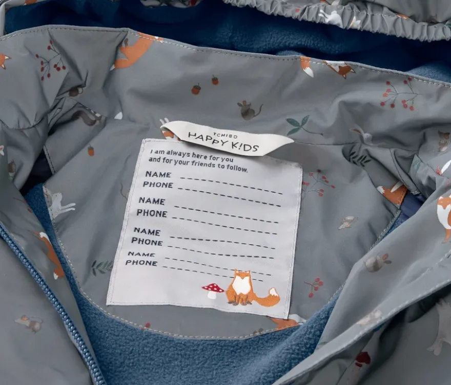Kinder-Thermo-Regenjacke mit reflektierenden Elementen