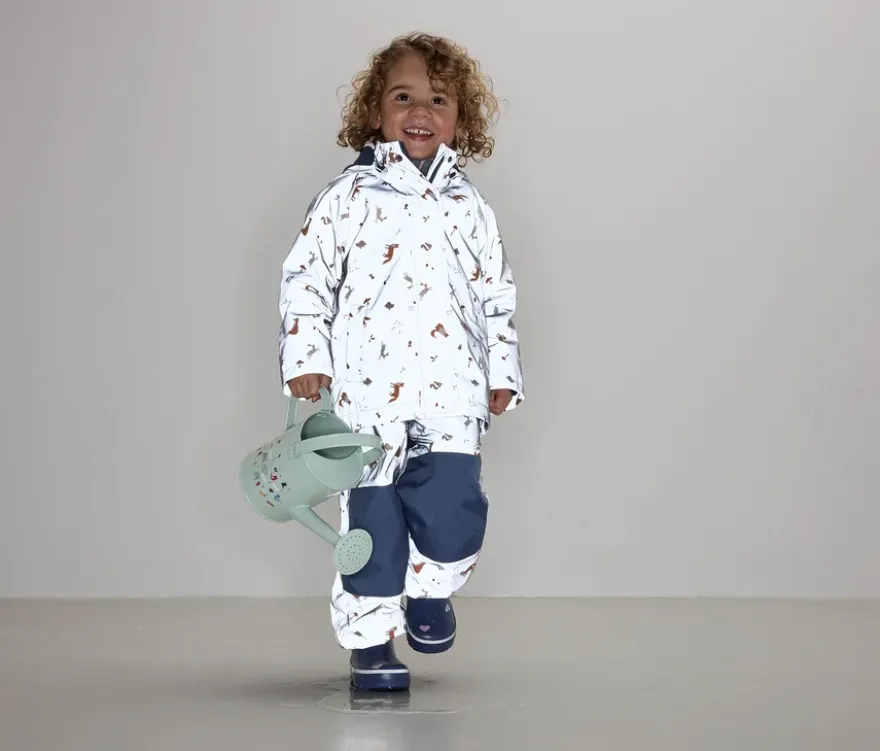 Kinder-Thermo-Regenjacke mit reflektierenden Elementen