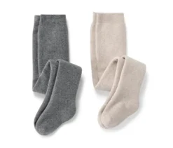2 Kinder-Thermostrumpfhosen, meliert