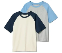 2 Kinder-T-Shirts mit Raglanärmeln