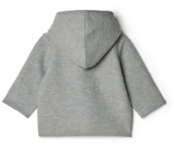 Kinder-Walkjacke mit Merinowolle, grau