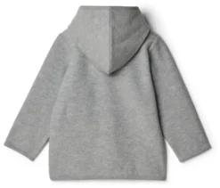 Kinder-Walkjacke mit Merinowolle, grau